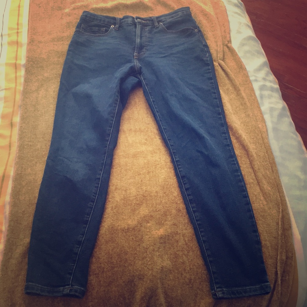 Everlane Authentic Stretch High Rise Skinny Ankle